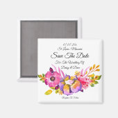 フローラ素朴マグネットの招待を保存 マグネット (正面/裏面)