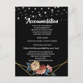 フローラ素朴マグノリアストリングライトアコモデーション 案内ポストカード