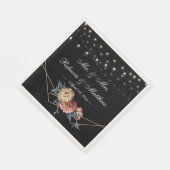 フローラ素朴マグノリア灯 スタンダードランチョンナプキン (角)