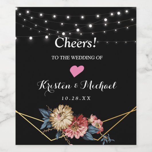 フローラ素朴マグノリア灯 ワインラベル (シングルラベル)