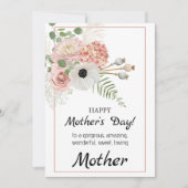 フローラ素朴マザーズデイカード – 一緒に咲く シーズンカード (正面)