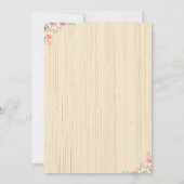 フローラ素朴メイスンジャールレース&ツインベイビーシャワー 招待状 (裏面)