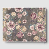 フローラ素朴メイスンジャール結婚バーンズ ゲストブック (裏面)