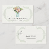 フローラ素朴メイソンのJARバラ護衛テーブル席 プレイスカード (正面/裏面)