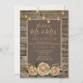 フローラ素朴メイソンのJAR文字列ライト婚約 招待状