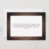 フローラ素朴メイソンのJAR結婚ライト サンキューカード (裏面)