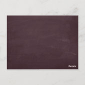 フローラ素朴メイソンジャーブライダルシャワー招待状 ポストカード (裏面)