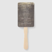 フローラ素朴メイソンジャー結婚式 プログラム ハンドファン (裏面)