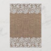 フローラ素朴メイソン結婚ジャーの情報ゲスト エンクロージャーカード (裏面)