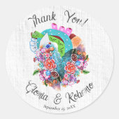 フローラ素朴メキシ結婚コの ラウンドシール (正面)