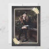 フローラ素朴メーソンジャールライト卒業パーティー 招待状 (裏面)