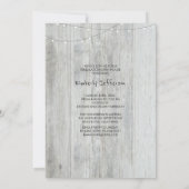 フローラ素朴メーソンジャール写真卒業パーティー 招待状 (裏面)