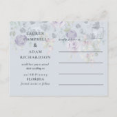 フローラ素朴ユーカリプスターブルー 案内ポストカード (裏面)