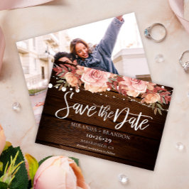 フローラ素朴ライトとストリングラ結婚イト セーブザデート