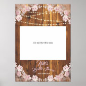 フローラ素朴ライトブライダルシャワーカットフォトブース ポスター (正面)