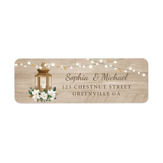 フローラ素朴ランタンMagnolia String Lights ラベル (正面)