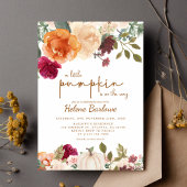 フローラ素朴リトルカボキンボホベイビーシャワー 招待状