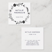 フローラ素朴リーススクエア名刺 スクエア名刺 (正面/裏面)