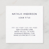 フローラ素朴リーススクエア名刺 スクエア名刺 (裏面)