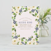 フローラ素朴リースブライダルシャワー招待 招待状 (スタンド正面)