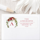 フローラ素朴リースホリデー差出人住所 ラベル (インサイチュ)