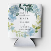 フローラ素朴リース日付を保存するCan Coole 缶クーラー (正面)