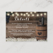 フローラ素朴ワインバレルホテル宿泊施設 エンクロージャーカード (正面)