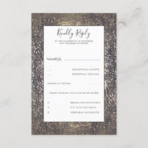 フローラ素朴ヴィンテージウェディングRSVP