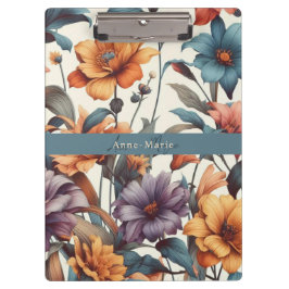 フローラ素朴ヴィンテージエレガントスタイリッシュ クリップボード