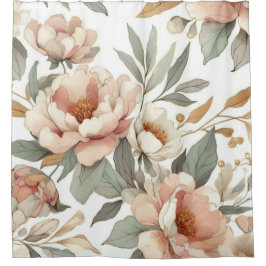 フローラ素朴ヴィンテージエレガントスタイリッシュ シャワーカーテン