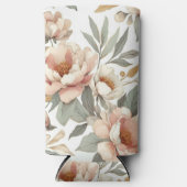 フローラ素朴ヴィンテージエレガントスタイリッシュ スリム缶クーラー (正面)