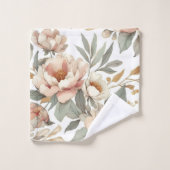 フローラ素朴ヴィンテージエレガントスタイリッシュ バスタオルセット (ウォッシュタオル)