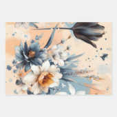 フローラ素朴ヴィンテージエレガントスタイリッシュ ラッピングペーパーシート (正面2)