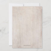 フローラ素朴ヴィンテージカントリースクリプトBohoバプテスマ 招待状 (裏面)