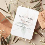 フローラ素朴保存の日付 マグネット<br><div class="desc">この「Save the Date」は、非常に豪華でシンプルも豪華な磁石。後ろの鈍い牡丹与えの花はモダンエレガント感じい。ニュートラルと素晴らし。のテーマに結婚最適。シンプル最高の。純粋なエレガンス。私はあなたの特別な日のためにこのデザインを作成するのを楽しんだ。「Zazzle」に対する100%顧客満足度</div>