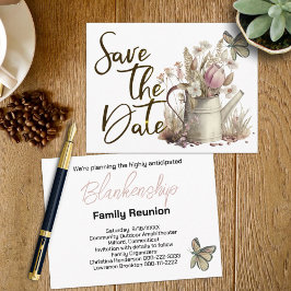 フローラ素朴保存日付ファミリ懇親会 案内ポストカード