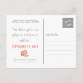 フローラ素朴写真の日付を保存 案内ポストカード (裏面)