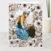 フローラ素朴写真の母の日 カード (正面)