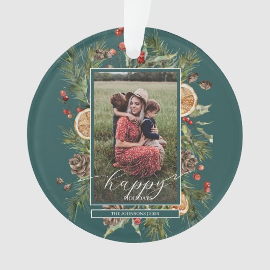 フローラ素朴写真 オーナメント (正面)