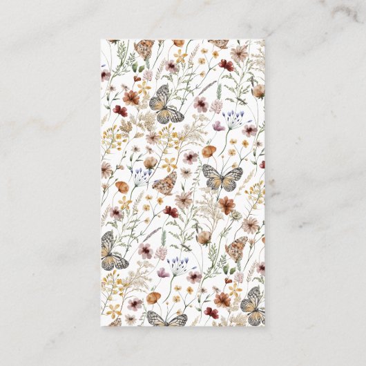 フローラ素朴名刺 名刺 (裏面)