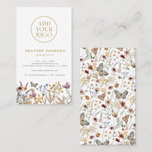 フローラ素朴名刺 名刺 (正面/裏面)