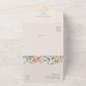 フローラ素朴国の結婚式 オールインワン招待状 (外側)