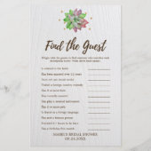 フローラ素朴多肉食のゲストゲームを見つける (裏面)