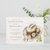 フローラ素朴女性のカーボーイハットバチェロレッテ 招待状 (スタンド正面)