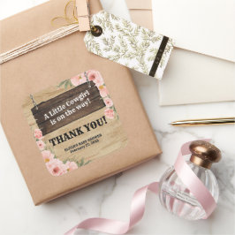 フローラ素朴女性のカーボーイブーツ赤ちゃんシャワー スクエアシール