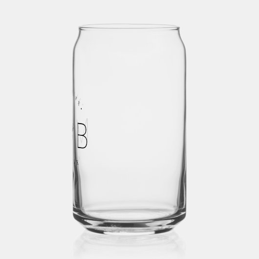 フローラ素朴幹結婚モノグラム ガラス缶 (左)