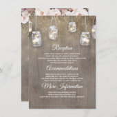 フローラ素朴情報結婚ゲストカード エンクロージャーカード (正面/裏面)