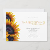 フローラ素朴感謝祭ディナーパーティの招待状 招待状 (正面)