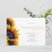 フローラ素朴感謝祭ディナーパーティの招待状 招待状 (スタンド正面)