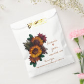 フローラ素朴新郎新婦サンキューウェディングパーティー フェイバーバッグ (封をした状態)